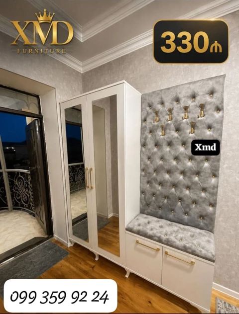 Dəhliz üçün şkaf-garderob dəsti - Model: XMD Furniture - Qiymət: 330 — Bakı