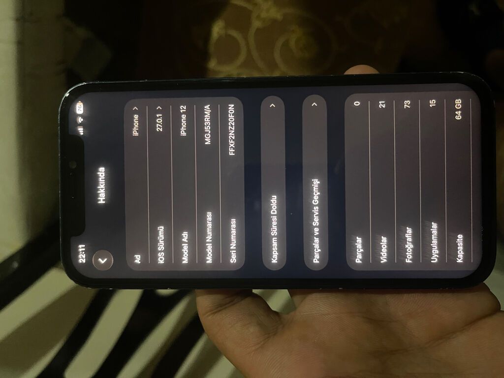 IPhone 12, 64 GB, Midnight, Zəmanət, Kredit, Qırıq — Apple iPhone, Bakı (5)