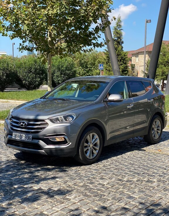 Hyundai Santa Fe, 2017 il, 192000 km, 2 L 88-DP-936 — Avtomobillər, Bakı (2)