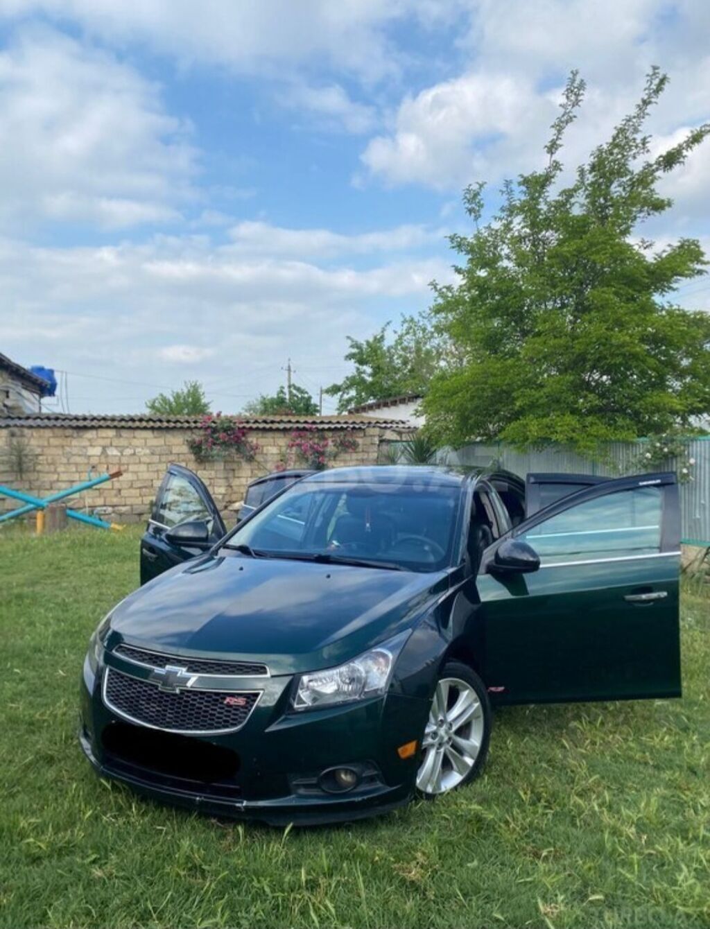 Chevrolet Cruze RS sedan - Kuzov: 4 qapılı sedan, tünd yaşıl rəng - RS — Avtomobillər, Gəncə (4)