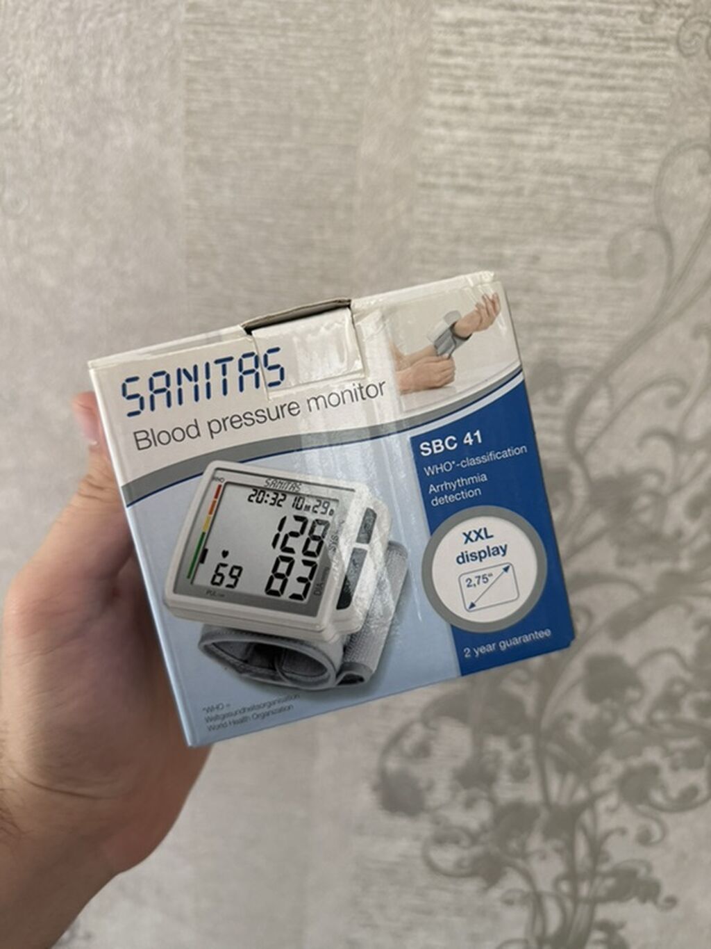 Sanitas SBC 41 bilək tipli qan təzyiqi ölçən cihaz - XXL ekran — Tonometrlər və gliukometrlər, Bakı