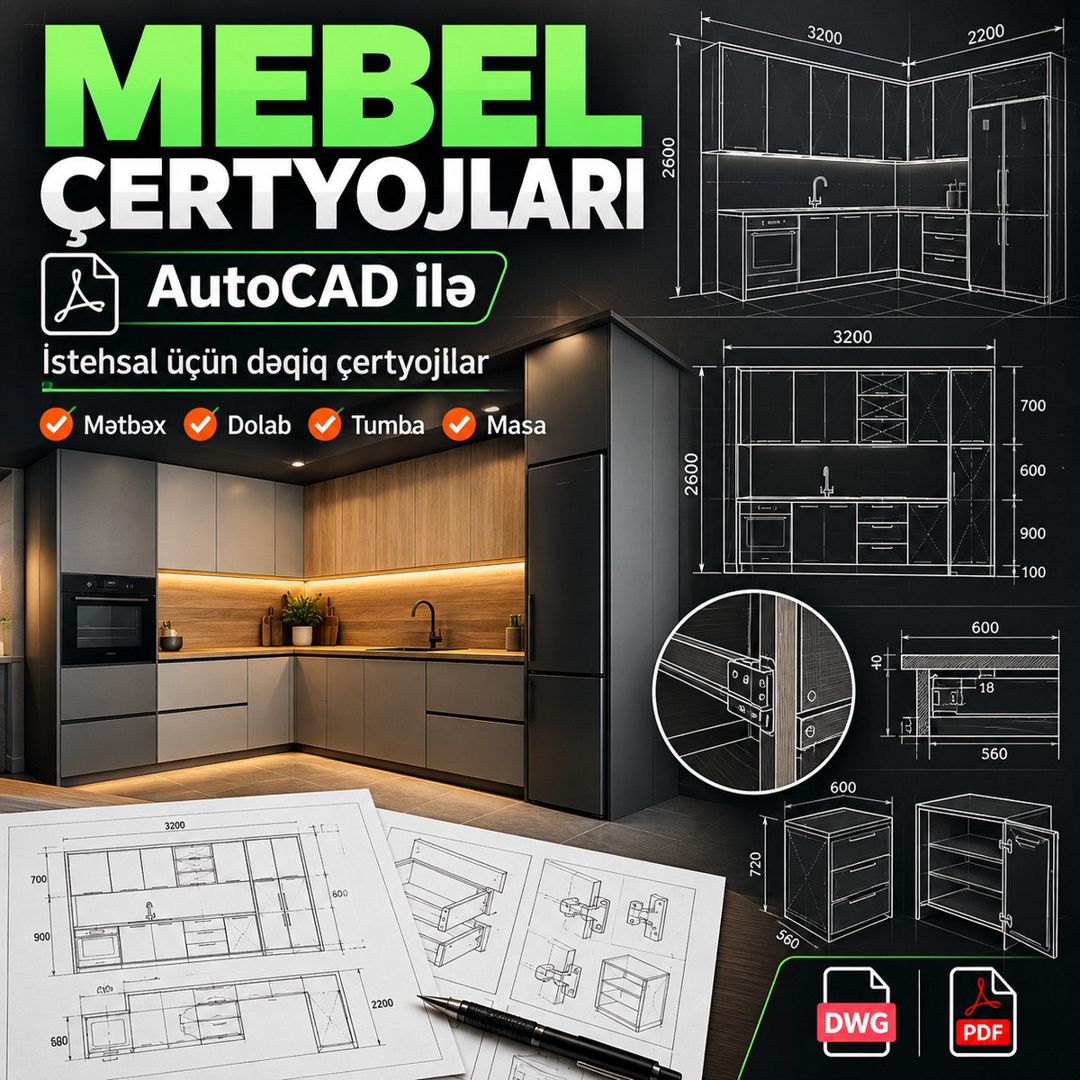 Mebel çertyojları — Reklama, IT, marketing, Bakı
