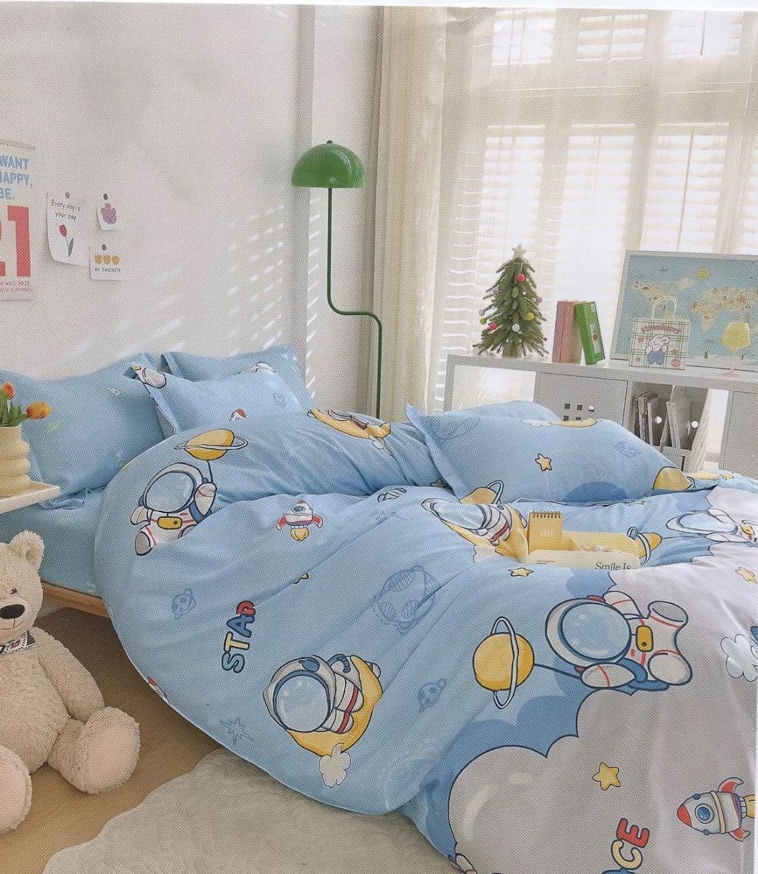 Uşaqlar üçün yataq dəsti First Home SHA-00002576, pambıq, bir yarım, mələfə 160х240 sm, yorğan üzü 160х220 sm, yastıq üzü 50х70 sm, 1 əd, rəngbərəng — Mallar, Bakı