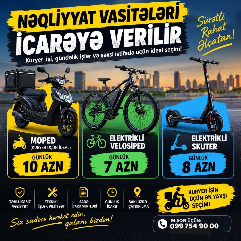 Günlük — Minik avtomobili icarəsi, Bakı
