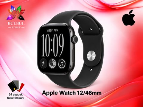 Apple Watch Series 12 Aluminum Black 46mm — Bakı