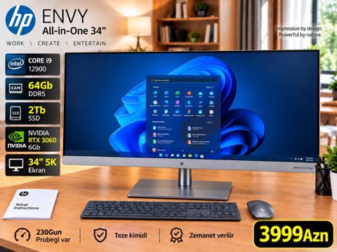 Monoblok Hp Envy 34 i9 12900 — Bakı