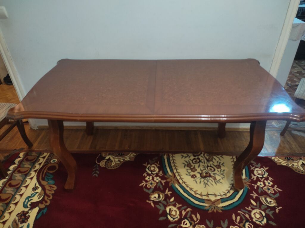 Klassik üslubda böyük yemək masası - Material: taxta karkas, üst — Masalar, Bakı (2)
