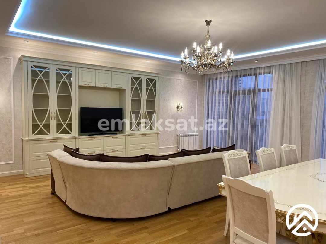 Kirayə (aylıq) 3 otaq yeni tikili 172 m², Nizami metrosu — Mənzil, Bakı (3)