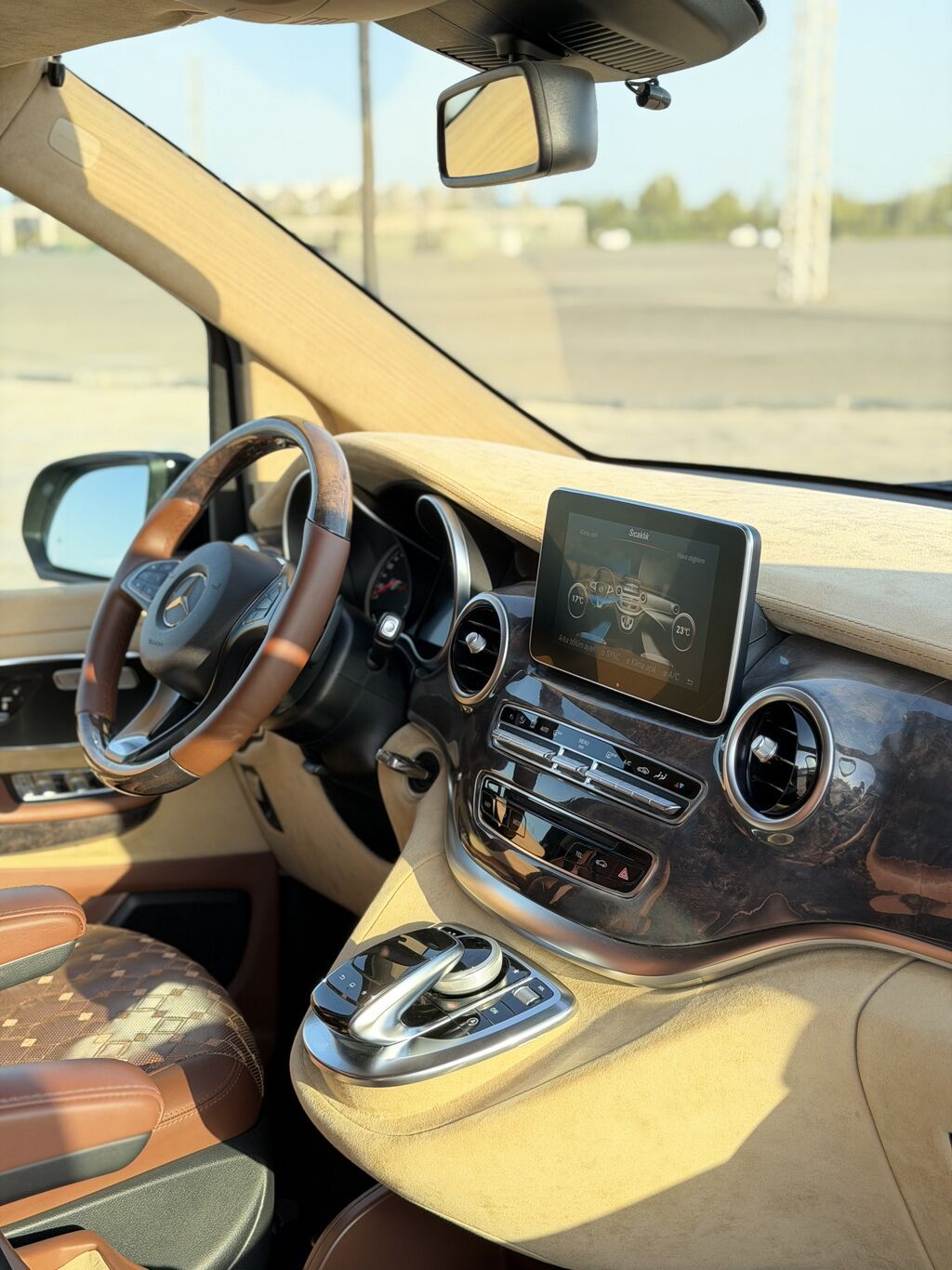 Mercedes‑Benz V‑Class VIP minivan - Eksteryer: qara rəng, xrom 77-SH-008 — Avtomobillər, Bakı (8)