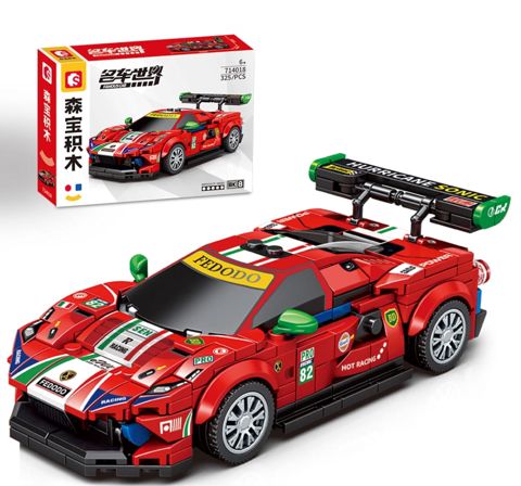 Konstruktor SemboGoldStar-56683, Lamborghini, 325 hissə, qırmızı — Bakı