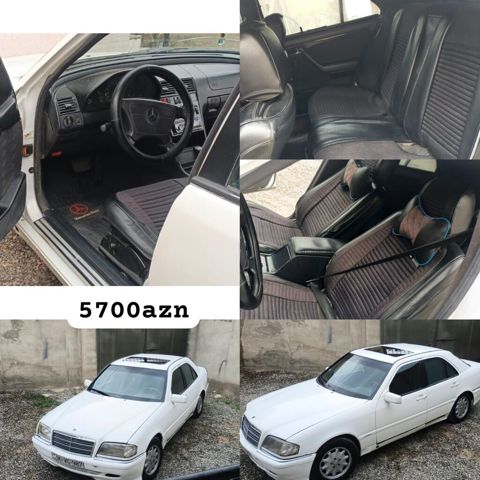 Məhsul: Mercedes-Benz C‑Sinif sedan (ağ rəng) Təsvir: - Kuzov: 4 — Bakı