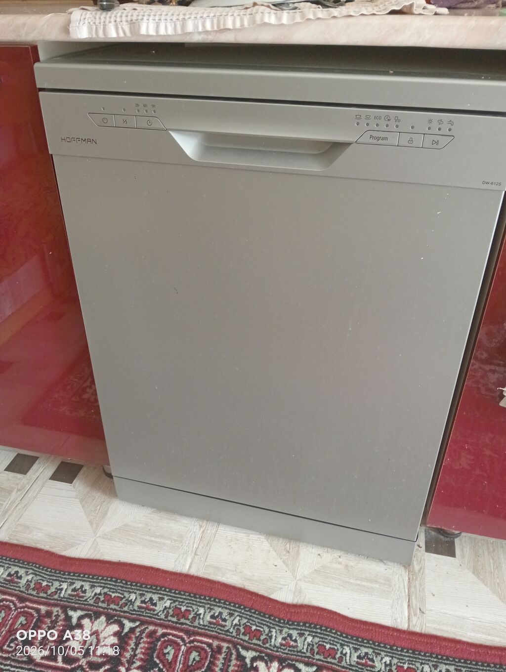 Hoffmann DW-612S qabyuyan maşın - Tam ölçülü, sərbəst quraşdırılan — Qab yuyucu maşınlar, Gəncə (3)