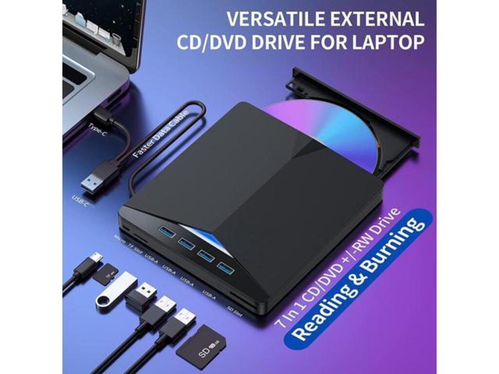 "External Cd/dvd Drive" Xarici disk oxuyucu — Kompüterlər və noutbuklar, Bakı