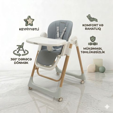 Uşaq yedizdirmə oturacağı Burbay N-11-1, mavi, 6-36 ay — Bakı