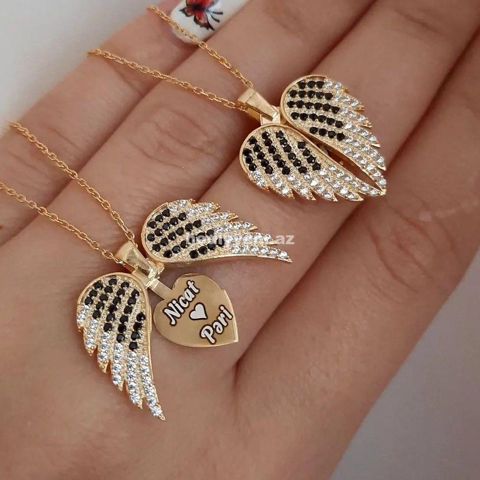 İstədiyiniz yazı ilə Gumus Sepler — №k96 — Necklaces and chains