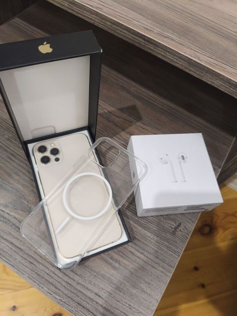 IPhone 12 Pro, 128 GB, Matte Gold, Zəmanət, Simsiz şarj, Face ID — Digah