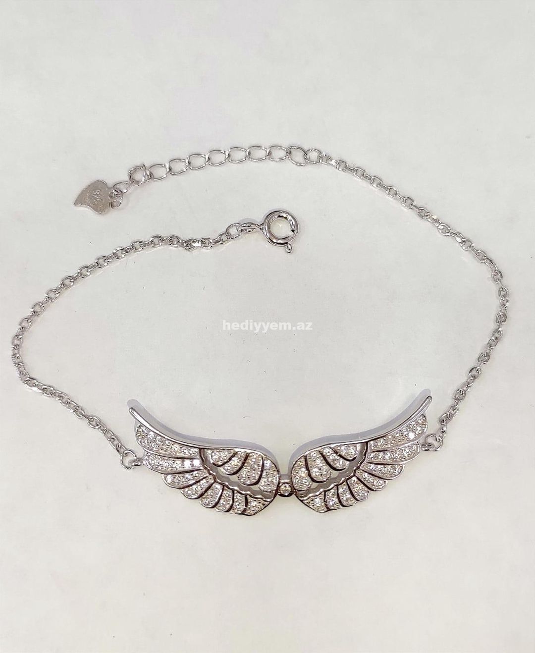 925 Gümüş Melek Qolbaq (Bilerzik) №i84 — Bileziklər, Bakı