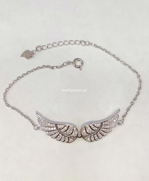 925 Gümüş Melek Qolbaq (Bilerzik) №i84 — Браслеты