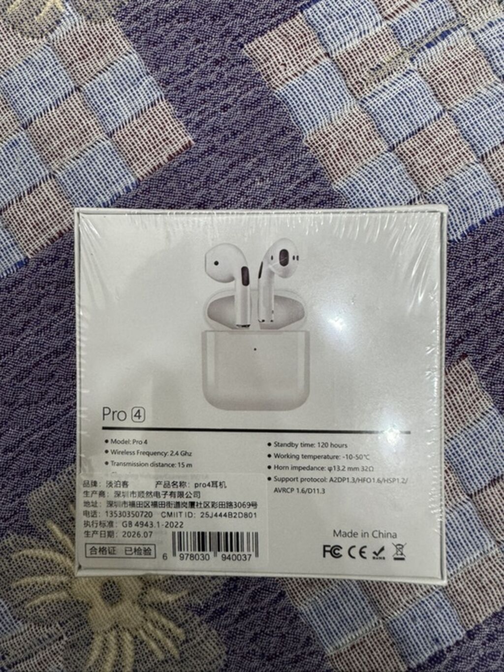 Pro 4 True Wireless Stereo qulaqlıq A clas AirPods elimde 4 eded var — Qulaqcıqlar, Bakı (2)