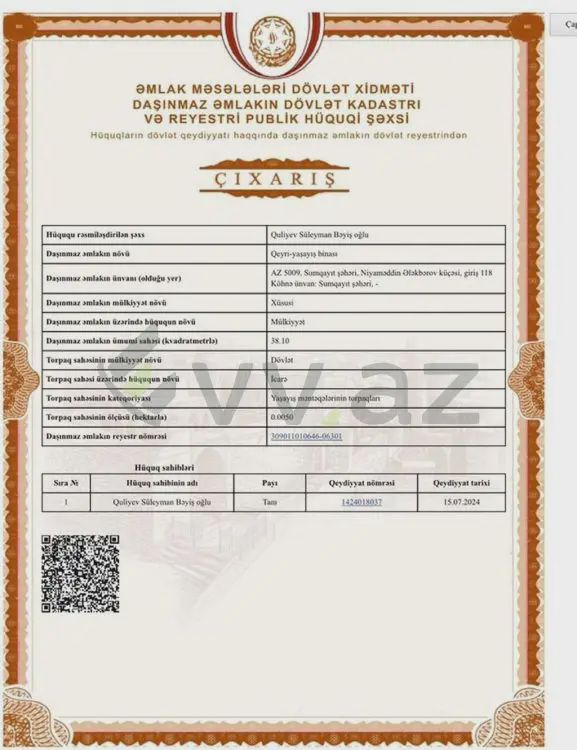 For sale: commercial property, 38 m² — Əmlak, Sumqayıt (2)