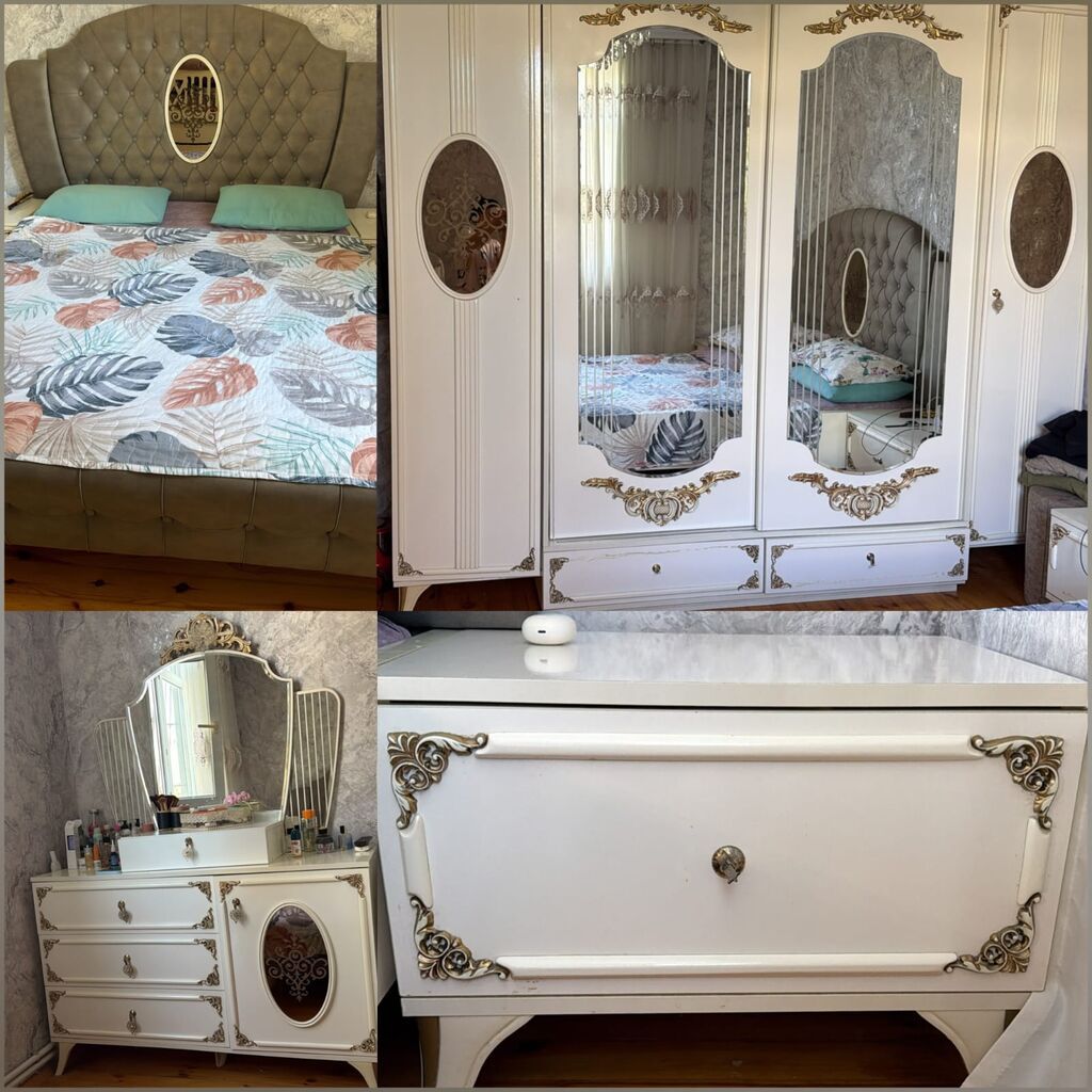 Yataq dəsti satılır 650₼. Matrası var.Ünvan Sumqayıt. 4421. Fatimə99 — Mebel, Bakı