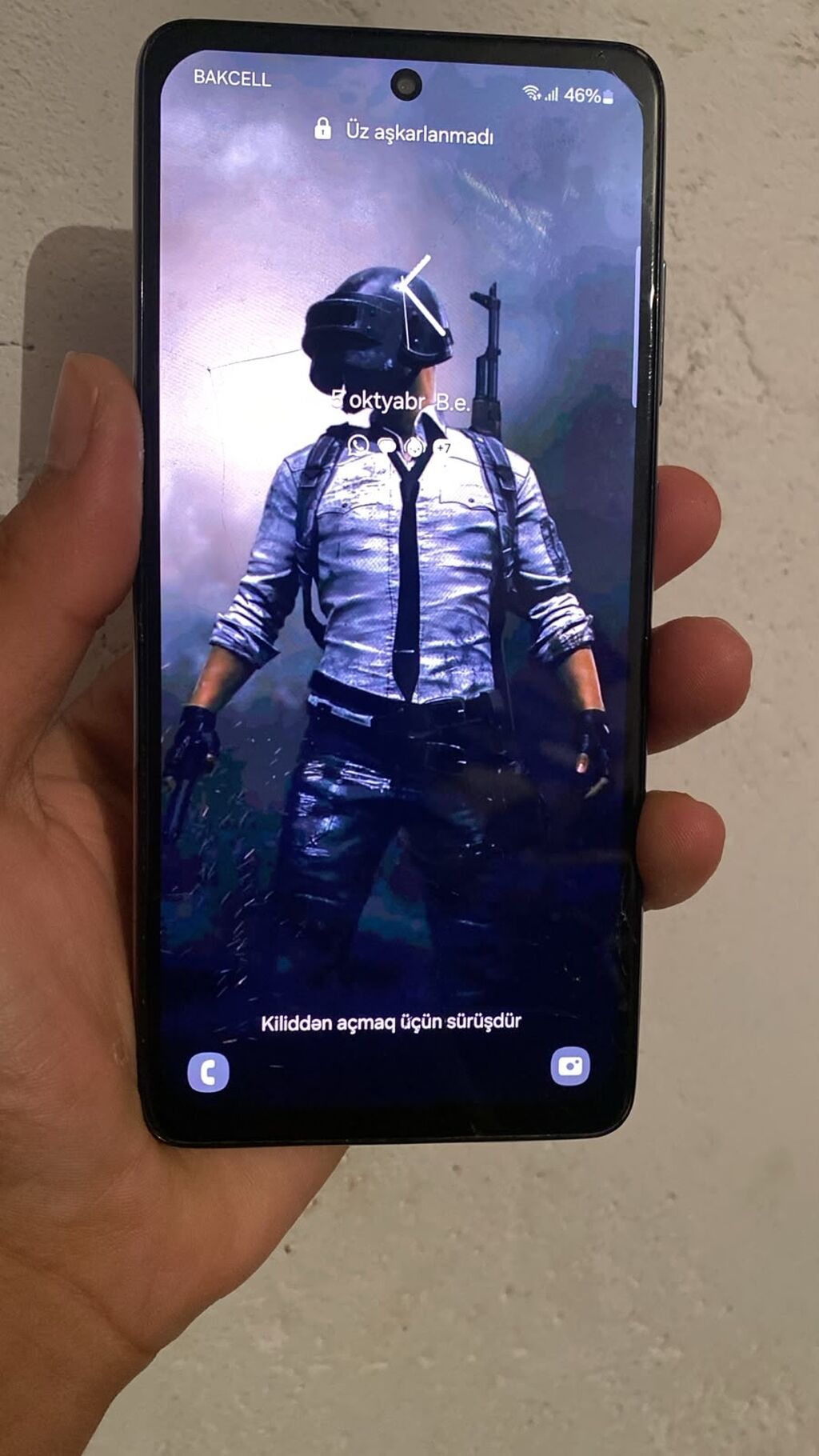 Samsung Galaxy A52, 128 GB, rəng - Bənövşəyi, Qırıq — Samsung, Bakı (3)