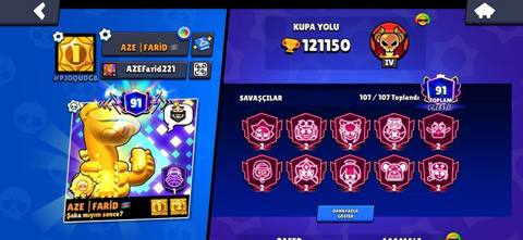 Brawl Stars oyun hesabı – yüksək səviyyəli, tam dolu kontent - Kupa — გაყიდვები