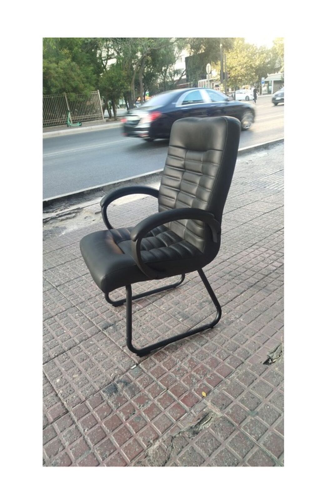 Yeni, Təkərli, Qolları tənzimlənir, Parça — Ofis mebeli, Bakı (3)