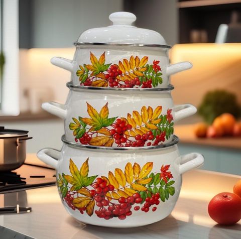 Qazan dəsti 30981435, 3 əd, 2/3.5/5 l — Bakı