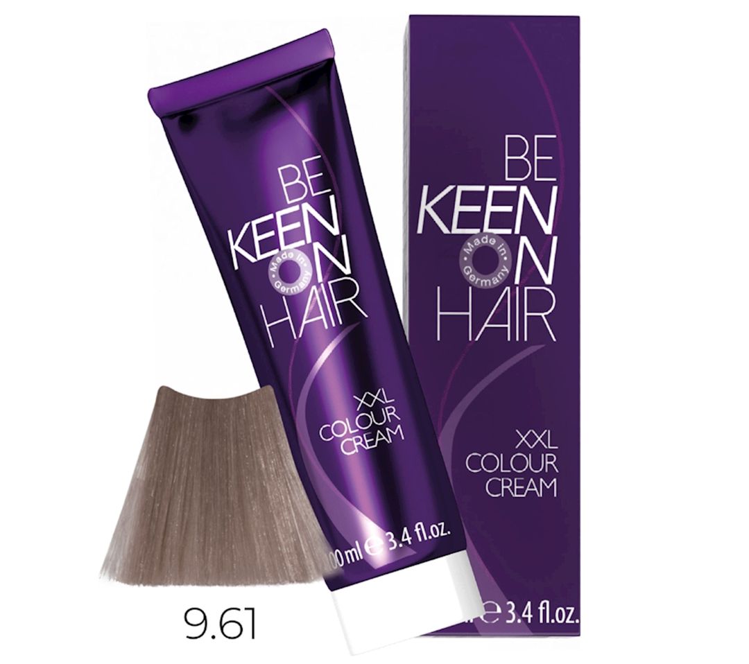 Saçlar üçün krem-boya Keen XXL Colour Cream 9.61 Açıq bənövşəyi-kül blond 100 ml — Mallar, Bakı