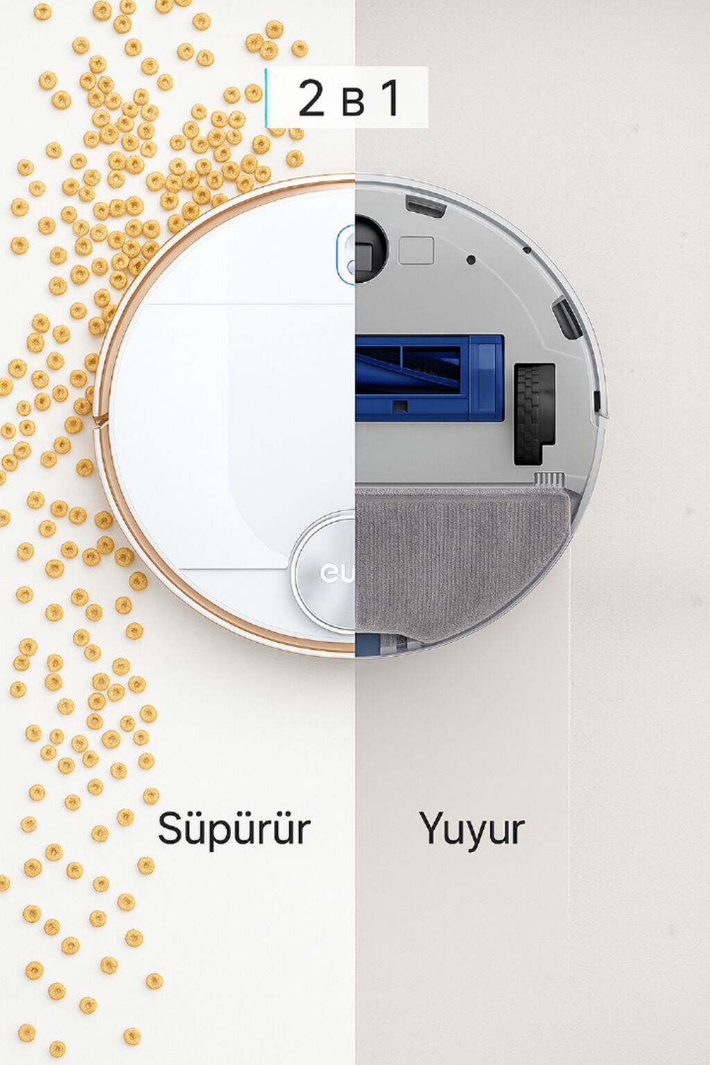 Robot tozsoran süpürgə Eufy L70 robot süpürgələrin traxtorudur. Özüm — Robot tozsoran, Bakı (4)