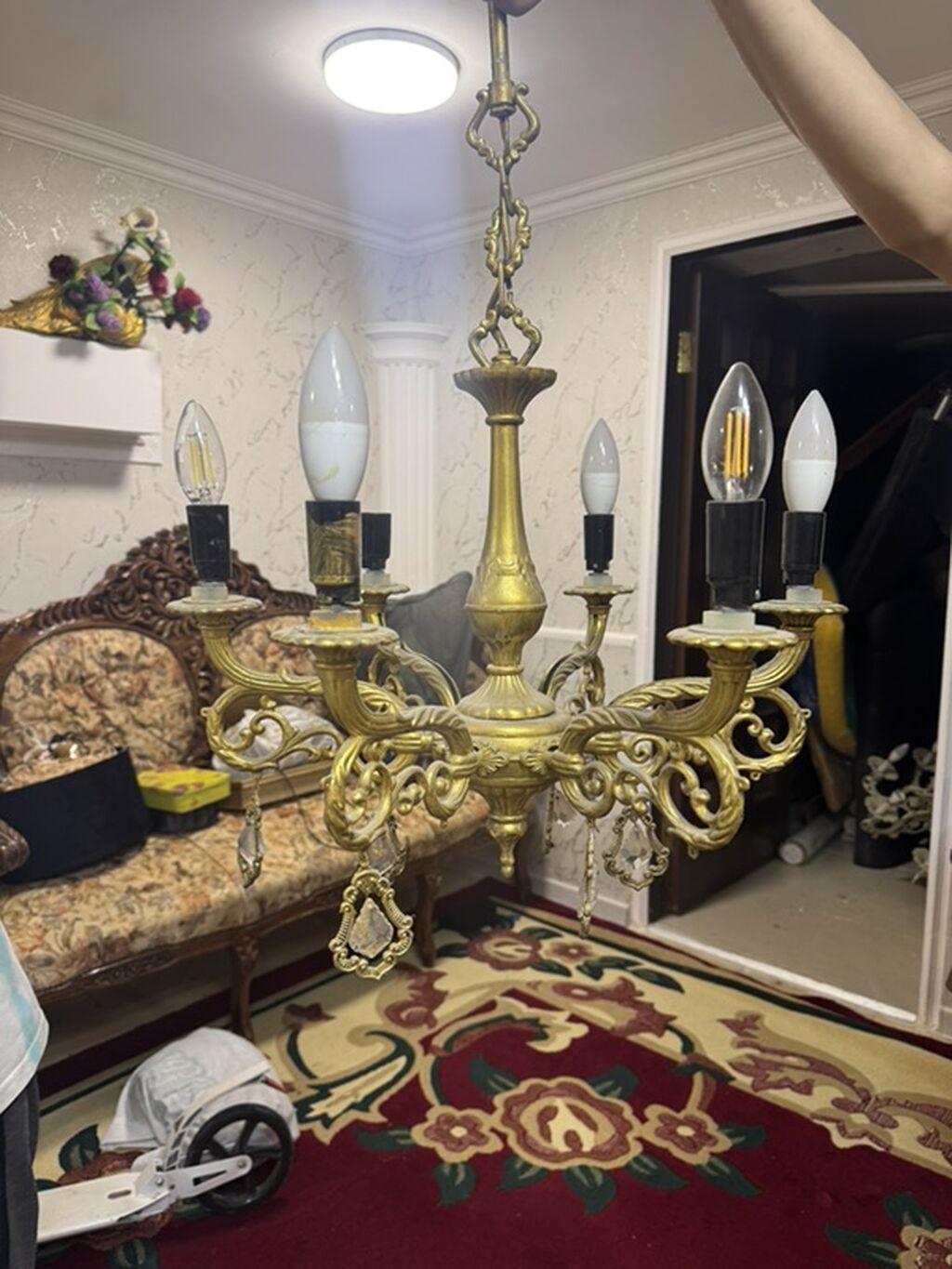 Çılçıraq, 5 lampa, Metal — Tavan is?qlar? v? cilc?raqlar, Digah (2)