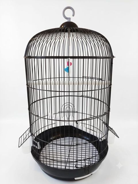 Qəfəs, plastik/dəmir, qara, 35x35x70 sm — Bakı