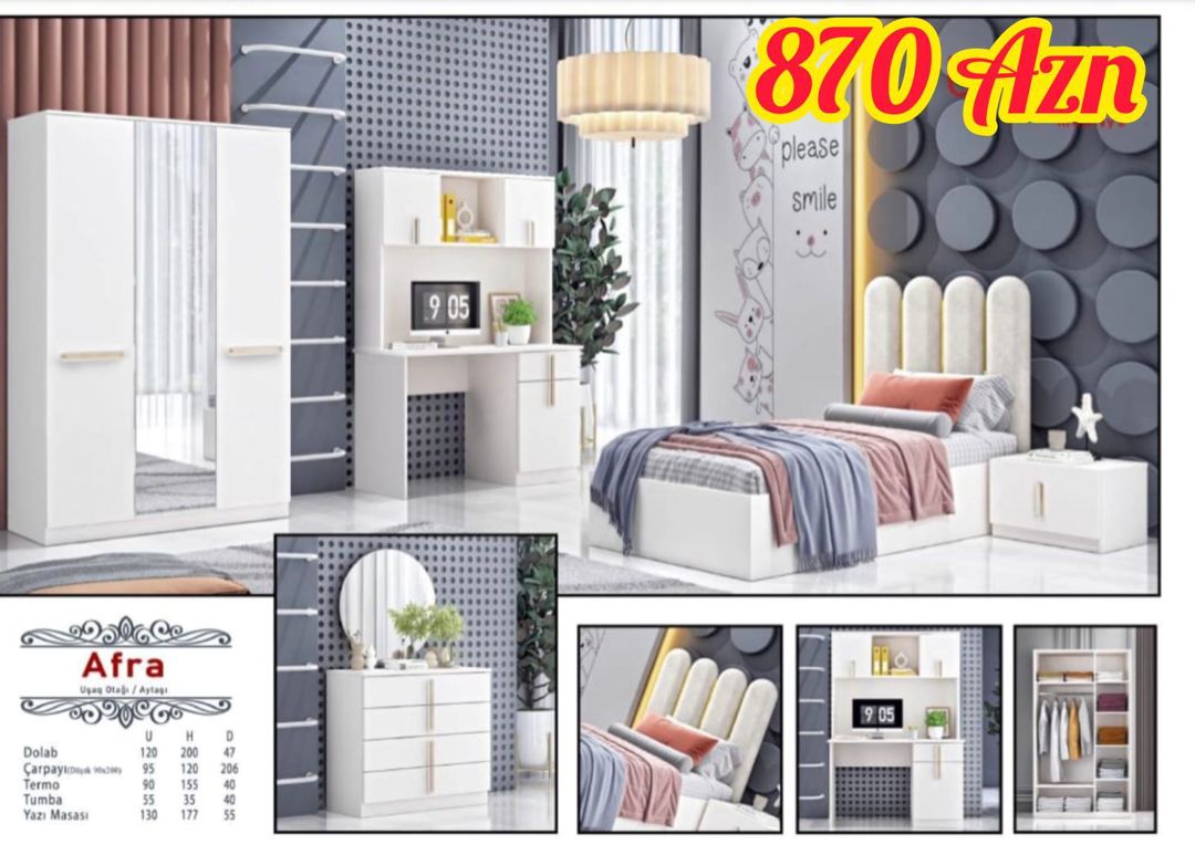 Gənc yataq otağı mebeli — Mebel, Bakı (8)