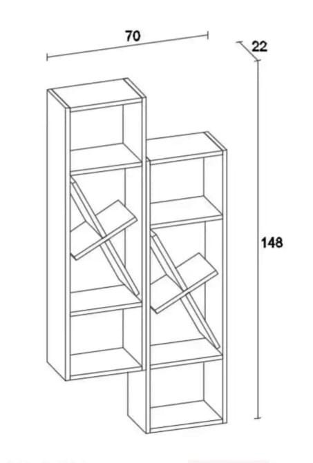 Kitab rəfi Elegant Wood ZARR619 — Mallar, Bakı (3)