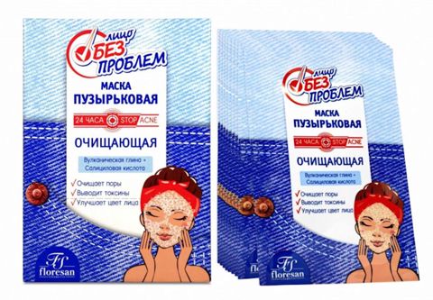 Üz üçün təmizləyici köpük maska Floresan Cosmetic 10х15 ml — Bakı