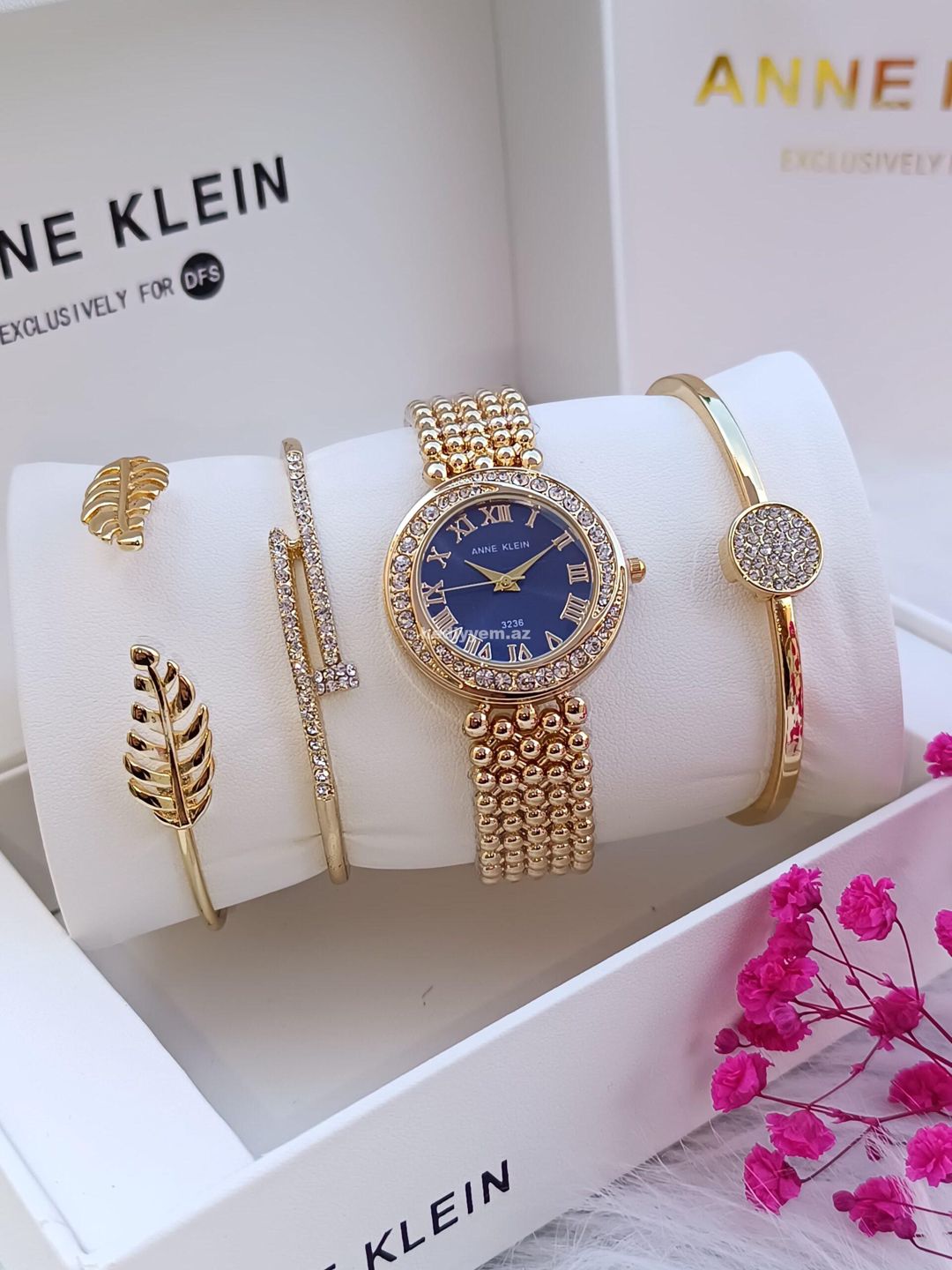Anne Klein qol saat desti 0496 — Qol saatları, Bakı (3)