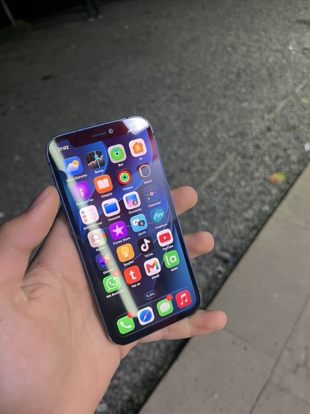 IPhone 12 mini, 64 GB, Mavi, Zəmanət — Apple iPhone, Bərdə (6)