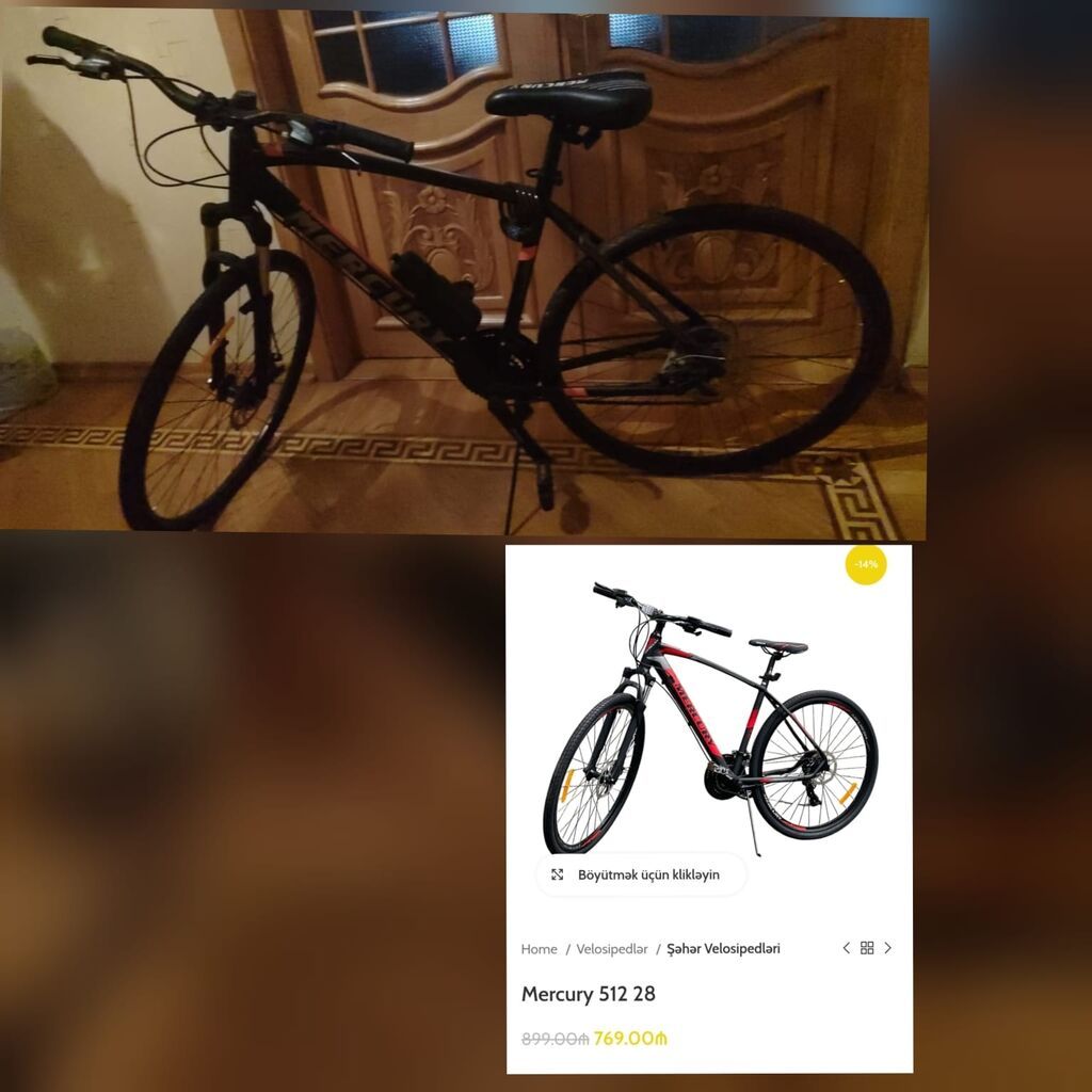 Velosiped 28lik 400 azn satilir‼ alinib 769azn surulmeyib tezedir — Uşaq velosipedləri, Bakı
