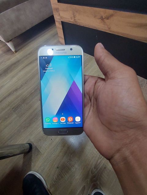Samsung Galaxy A3 2017, 16 GB, rəng - Qızılı, Barmaq izi — Bakı