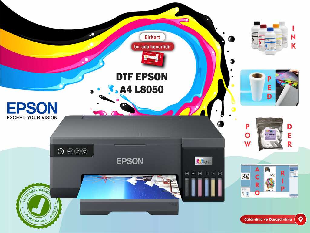 Printer "DTF Epson L8050" — Ofis texnikası və istehlak malları, Bakı
