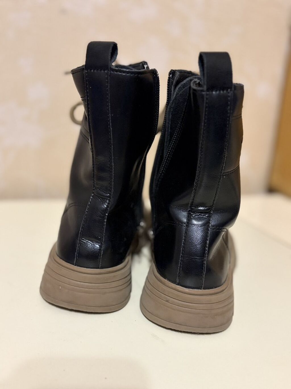 Uşaq üçün dəri botlar - Model: Şnurlu və yan tərəfdən fermuarlı — Uşaq ayakkabısı, Bakı (3)