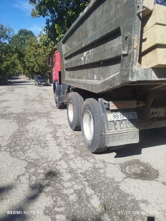 KamAz 6520, 11 L, 1992 il, 88 293 km 99-RF-218 — Yük maşınları, Şamaxı (5)