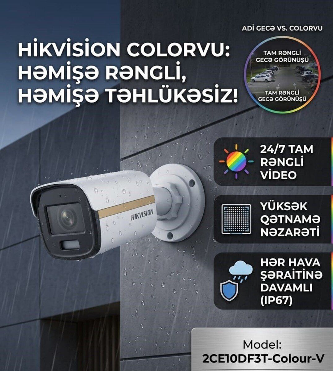 Gecə-gündüz rəngli kamera — Ağıllı ev və təhlükəsizlik, Sumqayıt