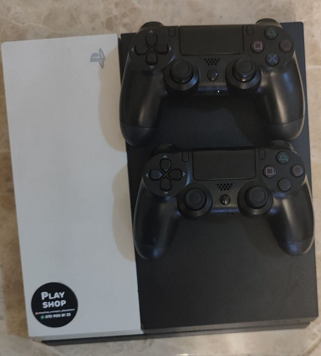PlayStation 4 (PS4) Slim – 500 GB - Rəng: İki tonlu (ağ və qara üst — Oyun konsolları, Digah (2)