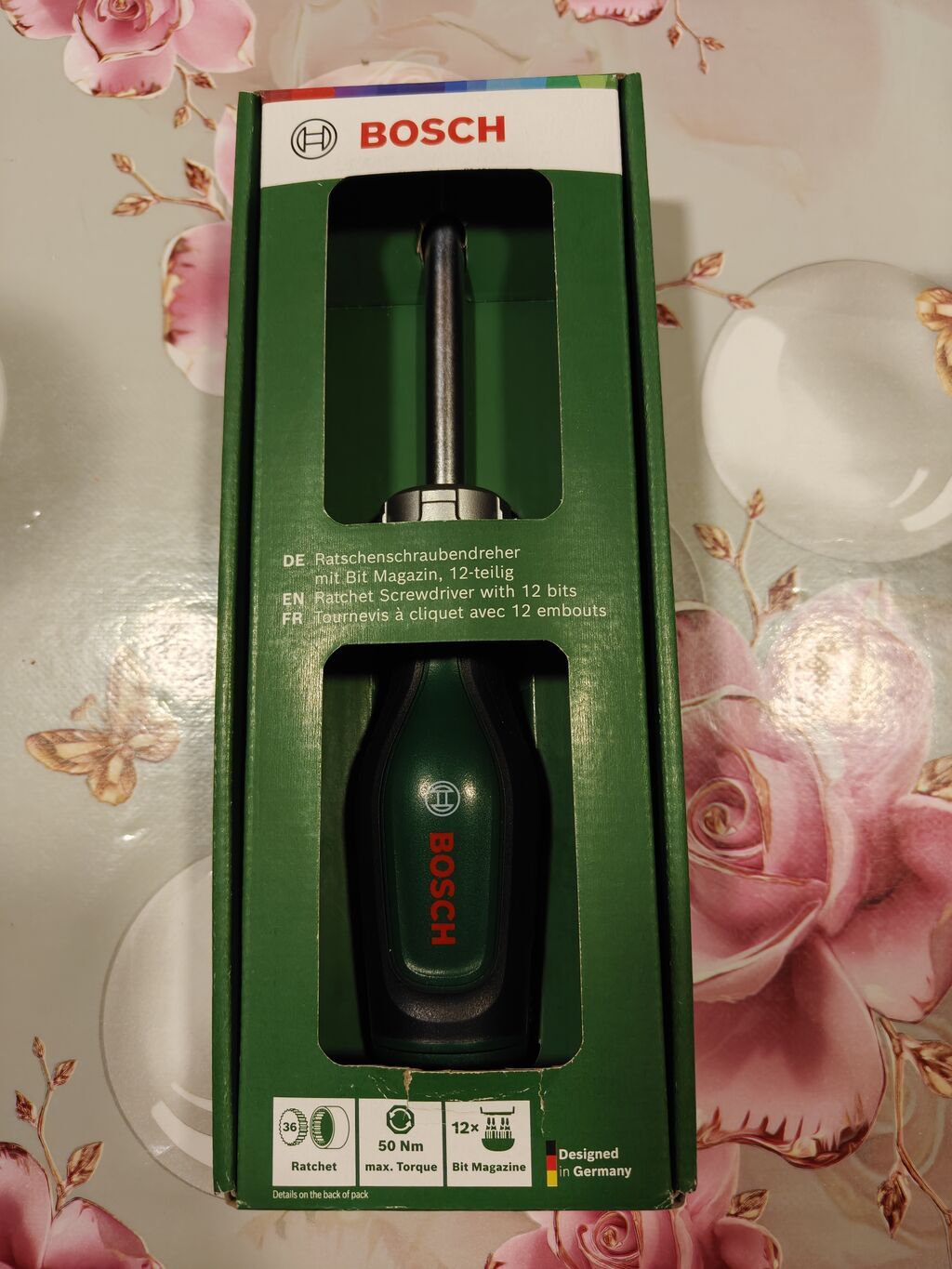 Bosch 1600A02BX2 Treşotkalı Otvertka + 12 Bit Orijinal Bosch — Vint açarları, Gəncə (2)