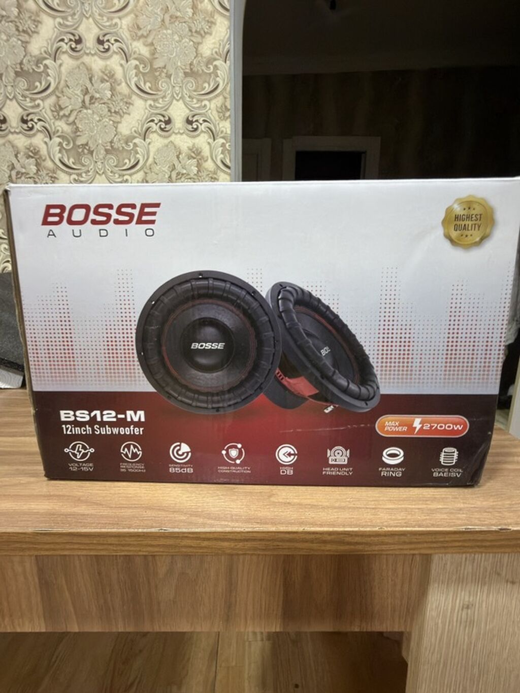 Bosse Audio BS12-M – 12 düym subwoofer Xüsusiyyətlər: - Maks. güc — Avtomobil akustikası, Bakı (3)