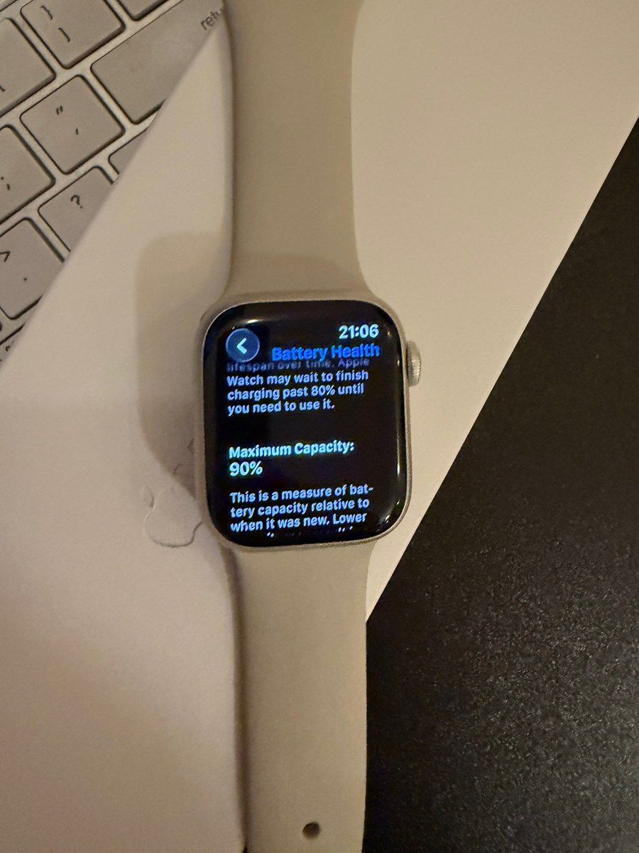 Apple Watch Series 8 Aluminum Starlight 41mm — Ağıllı saatlar və biləkliklər, Bakı (11)