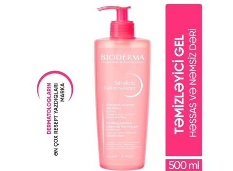 Tezedi Bioderma Sensibio Gel Moussant – Həssas və nəm­siz dərilər üçün — Bakı