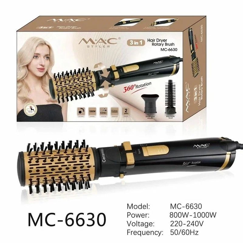 Fırça Fen M.A.C Styler MC-6630 Saç üçün düzləşdirici Forma Verici Hava Feni — Fən, Bakı (6)